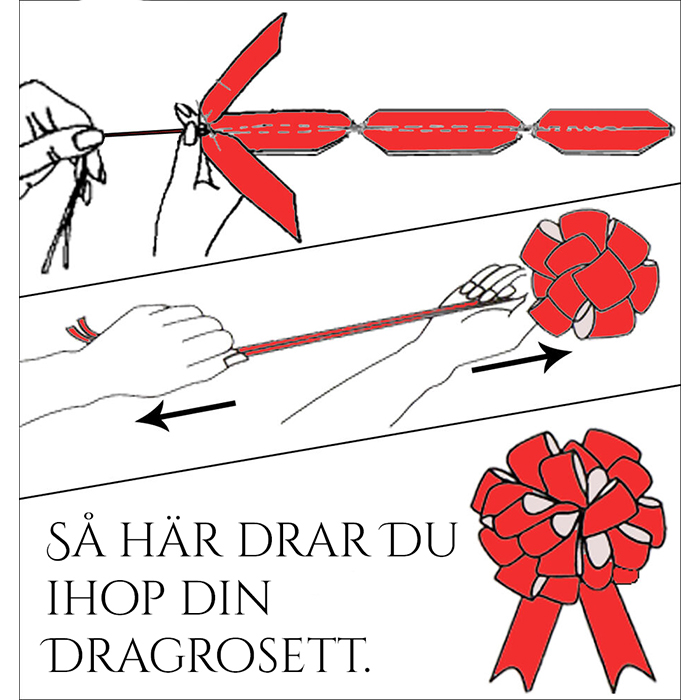 Minidragrosett 9 cm gul - Bild 4