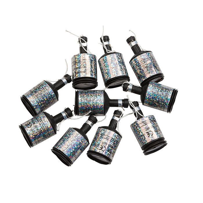 Partypoppers silver