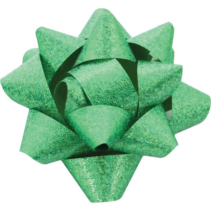 en rosett i glitter äppelgrön