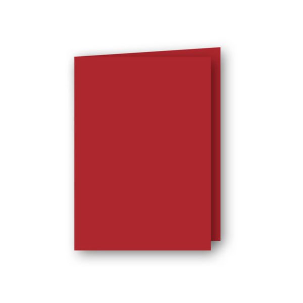 Dubbelt stående, A7 kort av antikrandat (strukturerat), syrafritt och arkivbeständigt papper. Ytvikt: 220g, Mått: 105x148 mm, 5-pack, Röd
