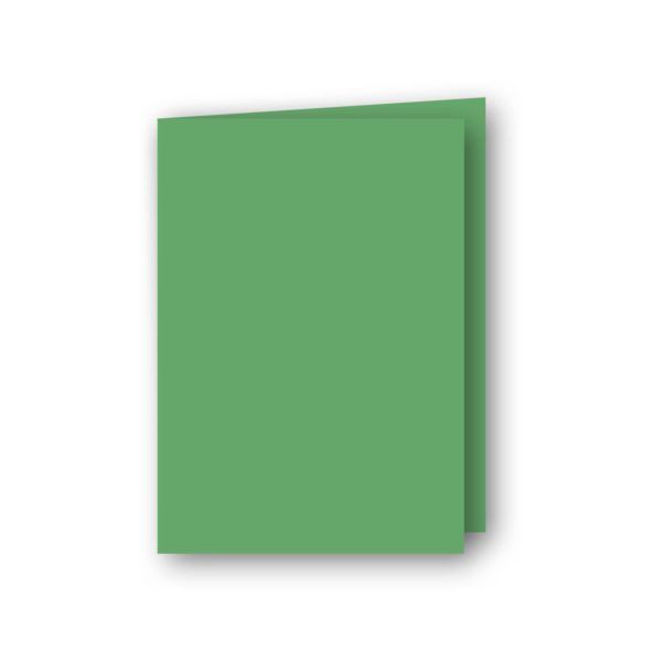 Dubbelt stående, A7 kort av antikrandat (strukturerat), syrafritt och arkivbeständigt papper. Ytvikt: 220g, Mått: 105x148 mm, 5-pack, Gräsgrön