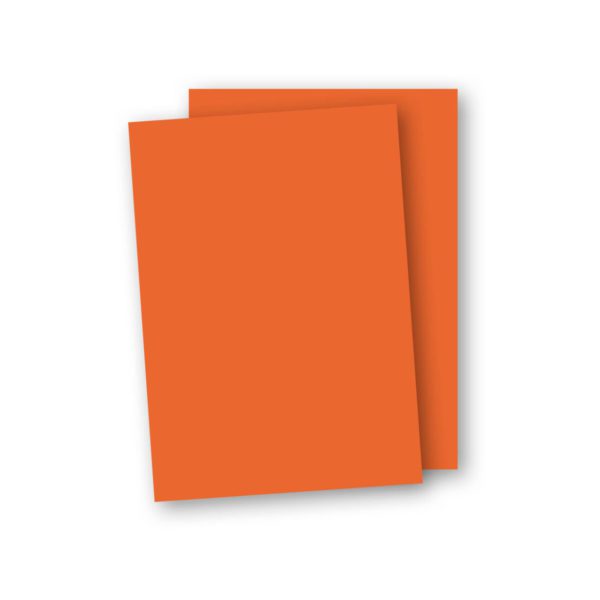 Ett vackert strukturerat (antikrandat), syrafritt och arkivbeständigt papper. Orange