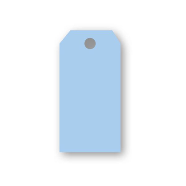 Adresskort av antikrandat (strukturerat), syrafritt och arkivbeständigt papper. Ytvikt: 220g, Mått: 48x96 mm, 10-pack. Ljusblå