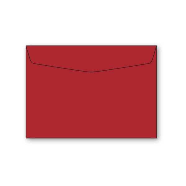 Kuvert, C6, av antikrandat (strukturerat), syrafritt och arkivbeständigt papper. Ytvikt: 110g, Mått: 162x114 mm, 5-pack. Passar till A6 kort. Röd