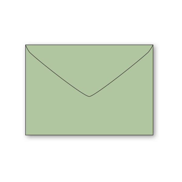 Kuvert, C7, av antikrandat (strukturerat), syrafritt och arkivbeständigt papper. Ytvikt: 110g, Mått: 114x81 mm, 5-pack. Passar till A7 kort. Ljusgrön