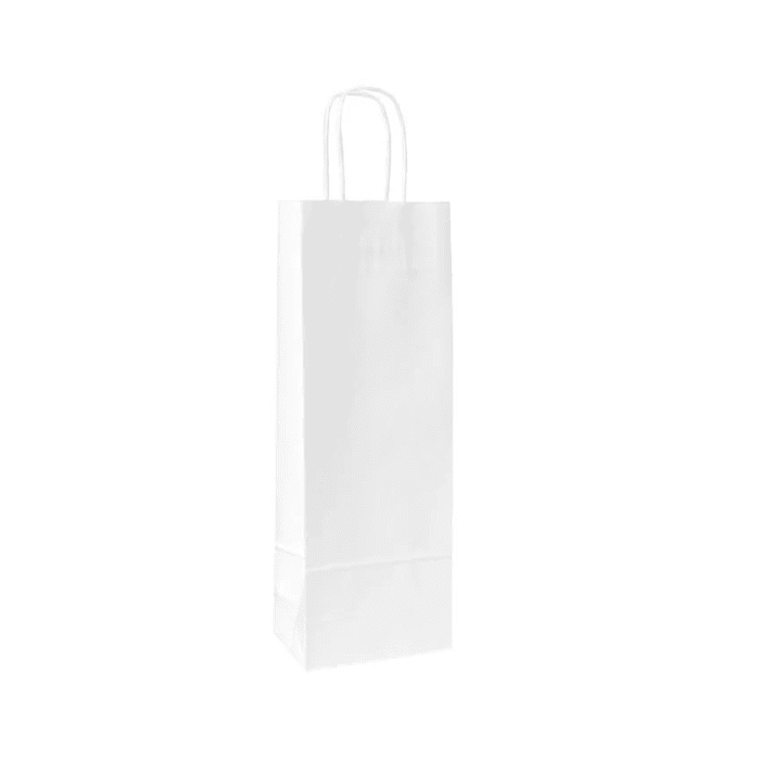 Papperspåse Vit (Papperspåse storlek: 15x39x12 cm)