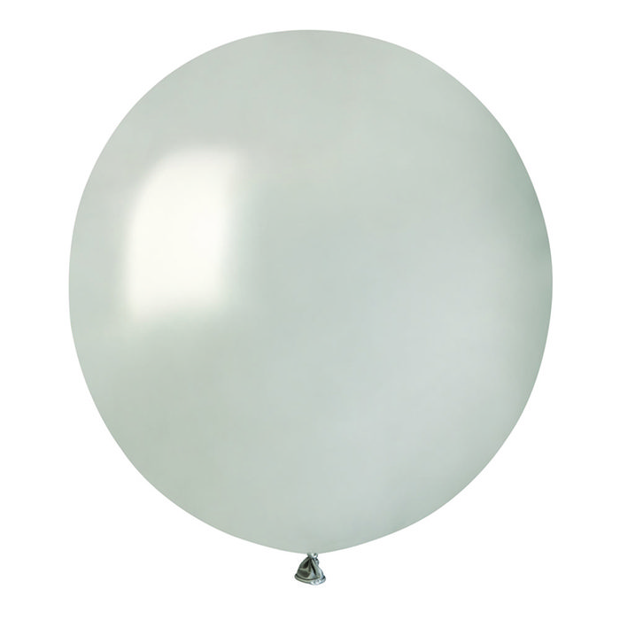 Latexballong 48 cm Silver (Ballonger antal: Styckevis)