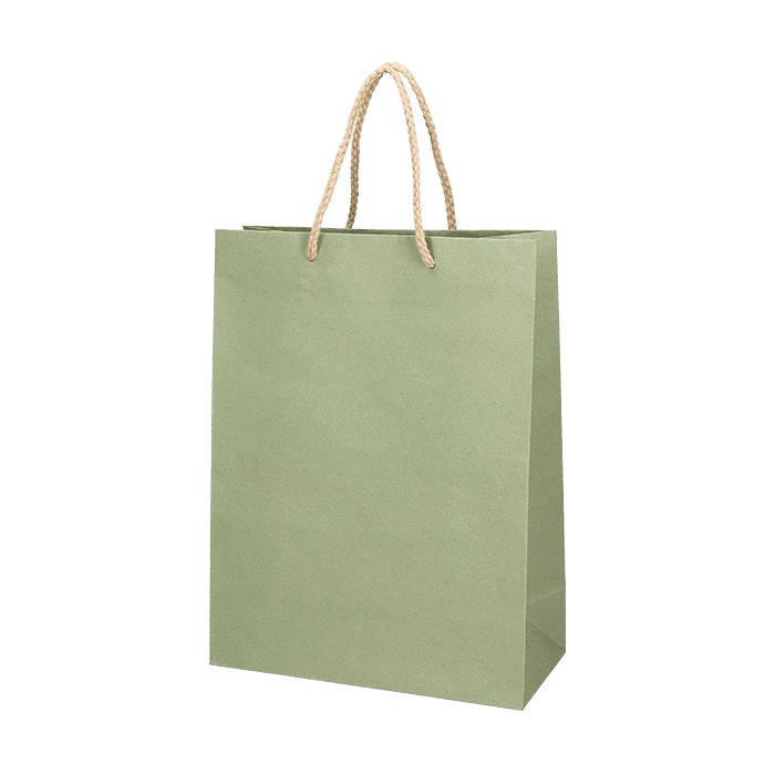 Papperspåse DeLux Olivgrön (Papperspåse storlek: 22 x 10 x 29 cm)
