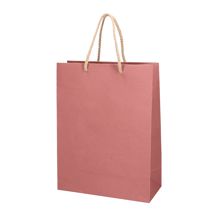Papperspåse DeLux Rosa (Papperspåse storlek: 22 x 10 x 29 cm)