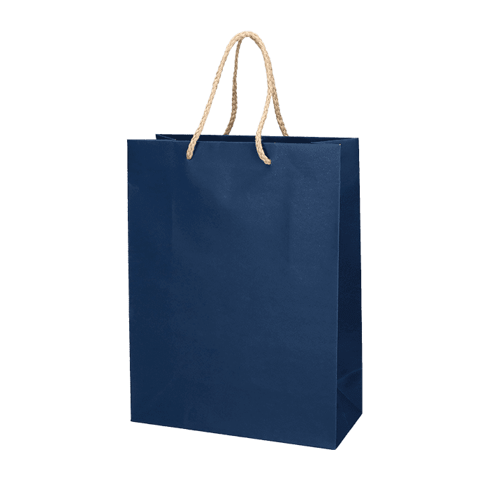 Papperspåse DeLux Blå (Papperspåse storlek: 22 x 10 x 29 cm)