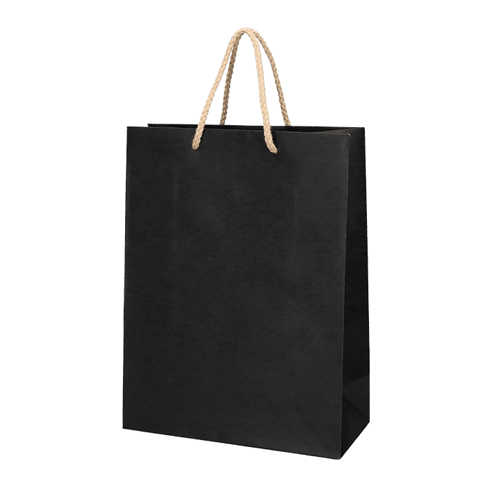 Papperspåse DeLux Svart (Papperspåse storlek: 22 x 10 x 29 cm)