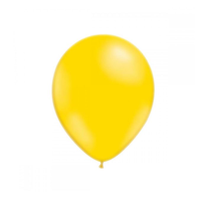 Latexballong 13 cm Solgul (Ballonger antal: 50-pack)