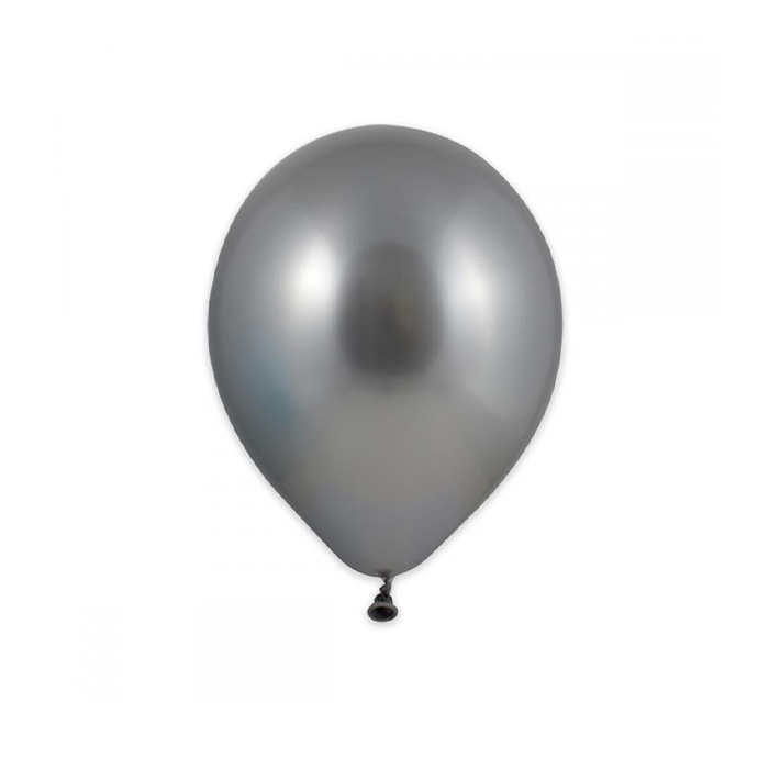 Latexballong 13 cm Silver (Ballonger antal: 50-pack)