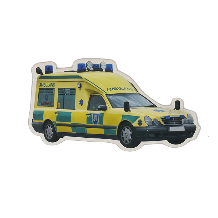 Figurkort Vykort ambulans