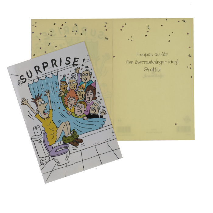 Dubbelt kort "SURPRICE !"