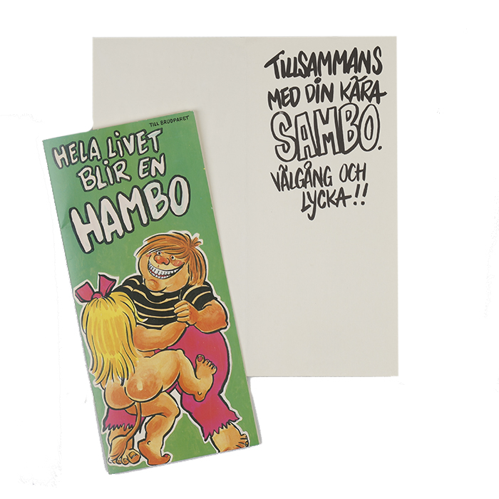 Dubbelt kort med kuvert