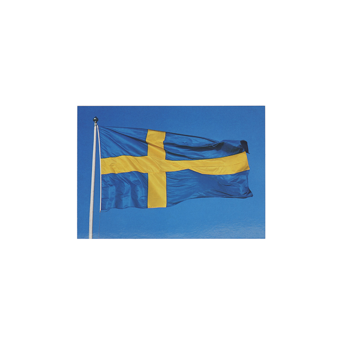 Vykort svensk flagga