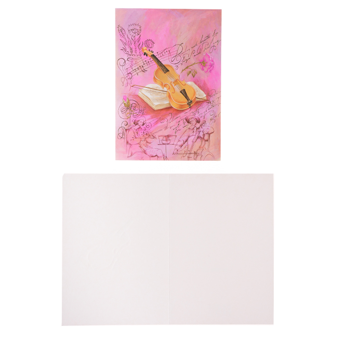 Dubbelt kort Fiol och noter