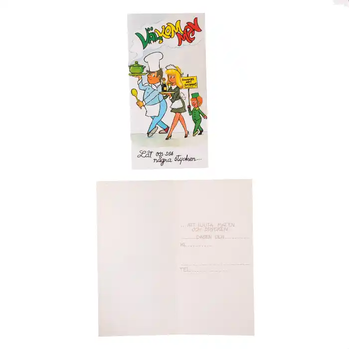 Dubbelt kort VÄLKOMMEN