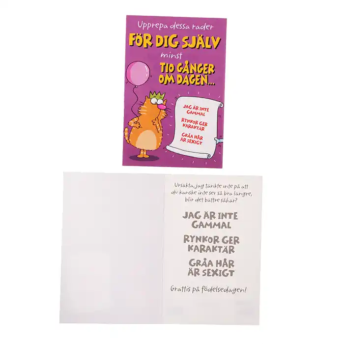 Dubbelt kort Födelsedagsråd