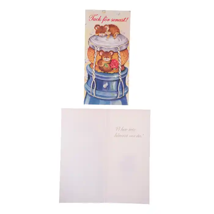 Dubbelt kort Tack för senast champagnekork