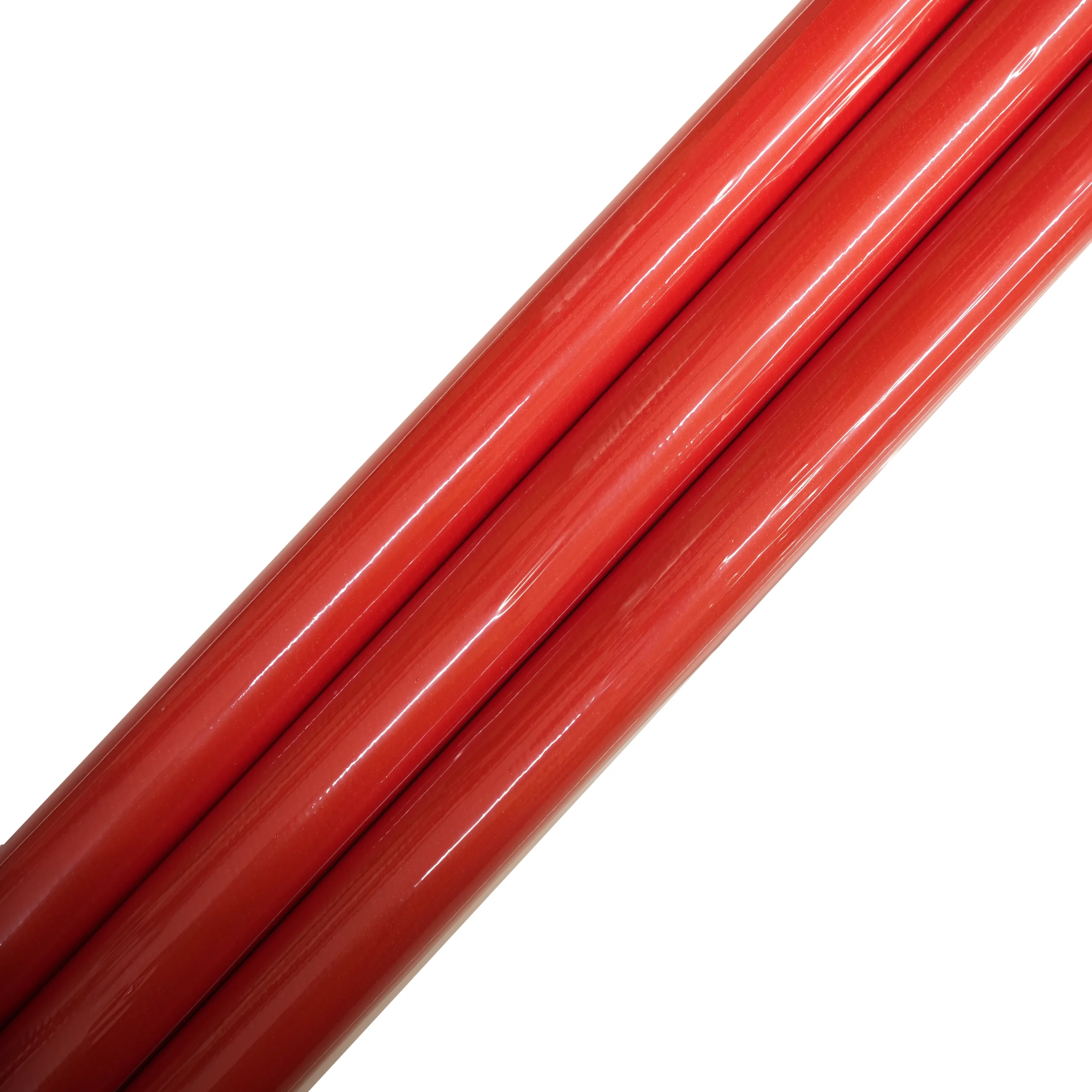 Presentpapper enfärgat ribbat Röd